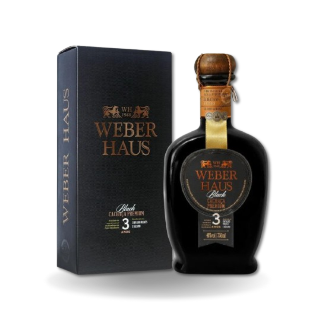 Cachaça Weber Haus Premium Black 3 Anos 750 ML