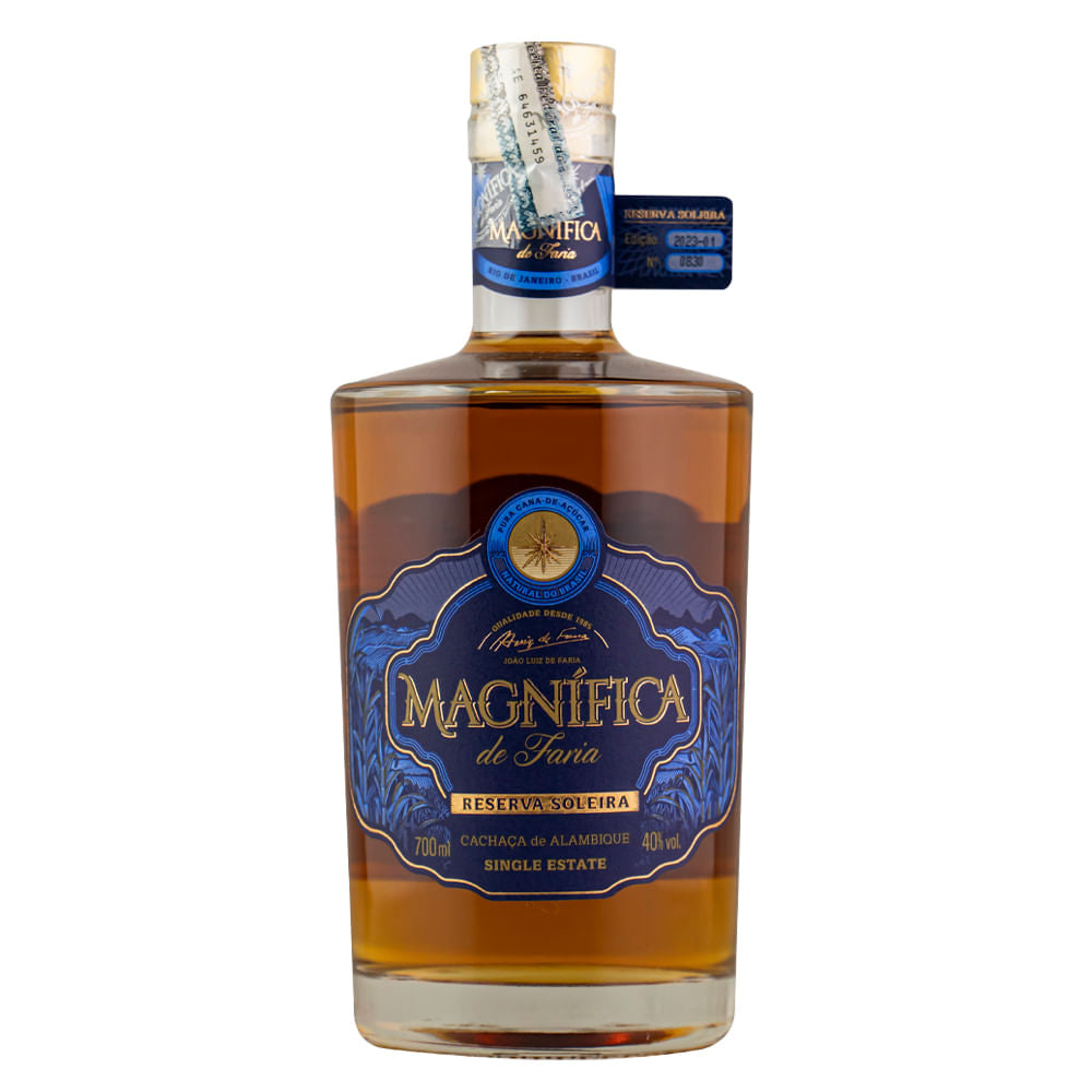 Cachaça Magnífica Reserva Soleira s/ Embalagem 700ml c/ Miniatura